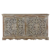 Indian Handmade Solid Wood Carved Sideboard